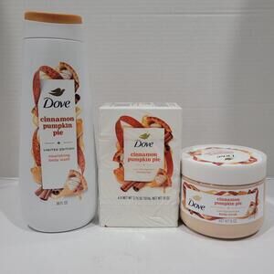 3pk Dove Limited Edition Holiday Treats Cinnamon Pumpkin Pie Body Care Set